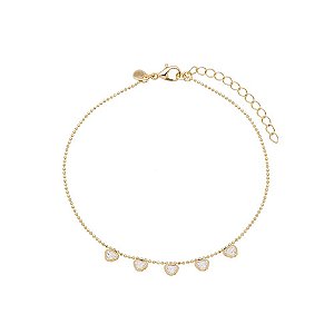 TORNOZELEIRA BANHADA EM OURO 18K BCF 596