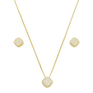 CONJUNTO BANHADO EM OURO 18K 176