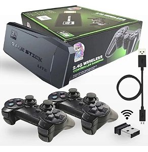 Super Pro Retrô - Game Stick 4k 10.000 Jogos + 2 Controles de BRINDE