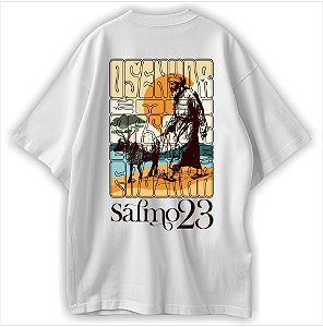 Salmo 23 Camiseta Cristã Oversized Evangelho Jesus Cristo Pastor