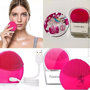 Esponja Elétrica Massagem e Limpeza Facial Forever