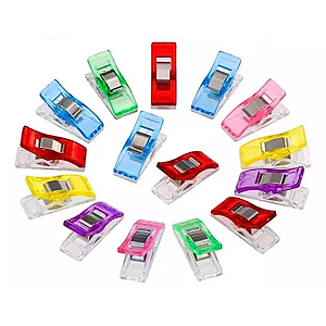 Kit 30 Mini Prendedor Tecido Clip Alinhava Costura Patchwork
