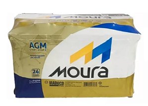 Bateria Moura AGM 80 amperes para carro - MA80LD