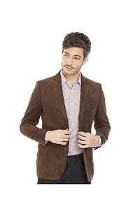 Blazer Slim de Suede Masculino