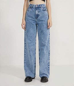 Calça Jeans Wide Leg Feminina