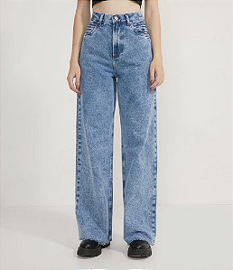 Calça Jeans Wide Leg Feminina