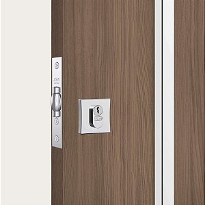 Fechadura Pivotante Para Porta Externa Roseta Quadrada de Inox 1005 - Stam