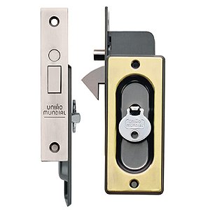 Fechadura para Janela e para Porta de Correr com Chave Virada