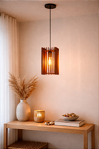 Pendente Tubo Quadrado - 5828 Gaúcho Luminárias