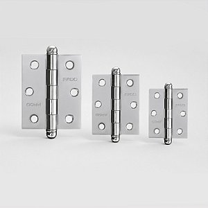 Kit 3 Dobradiças Concept Pado 3025 3x2.1/2" Aço Cromado - Pado