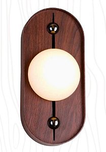 Arandela Madeira Oval