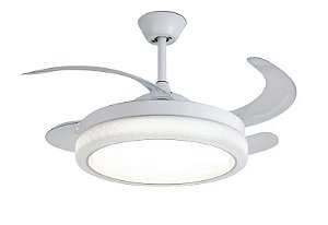 VENTILADOR CRISTAL 50CM / 107CM 30W COM CONTROLE REMOTO