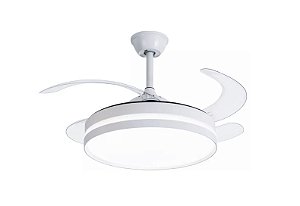 VENTILADOR BRANCO 50CM/107CM 30W COM CONTROLE REMOTO MULTICOR