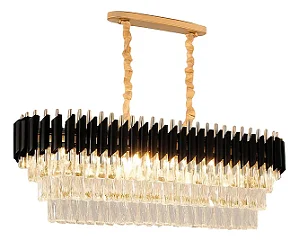 Lustre Empire Rect Black Gold