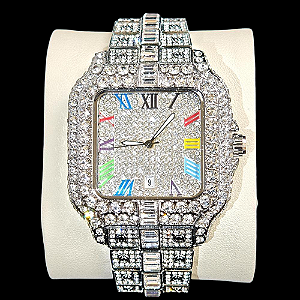 Relógio Cravejado Masculino