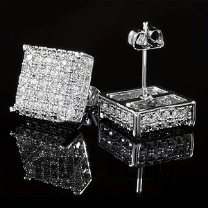 Brinco quadrado studs