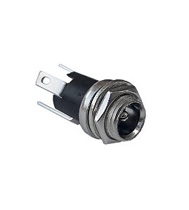 Jack J4 2.1MM DC025M Painel c/ Rosca Chassis