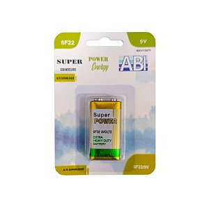 BATERIA 9V 6F22 - BLISTER 01 Unidade