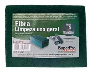 FIBRA LIMPEZA GERAL VERDE 102 X 260 REF 9502 (PCT COM 10 UNID) SUPERPRO