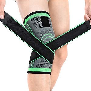 Joelheira Protetora Articulada Suporte com Faixa Ajustável Flexível Reforço C