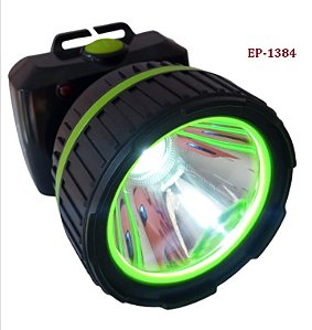 Lanterna De Cabeça Eco-1384 com Led 3w Recarregável