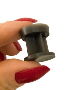 Bucha Plástica Preta 20 - Pacote com 50 unidades