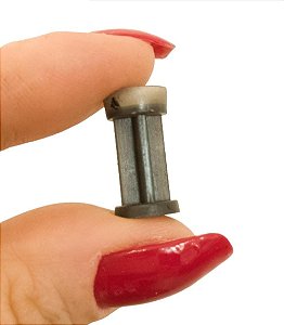 Bucha Plástica Preta 40 - Pacote com 50 unidades