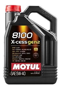 Óleo Motul 8100 Xcess 5w40 100% Sintético Galão 4 Litros