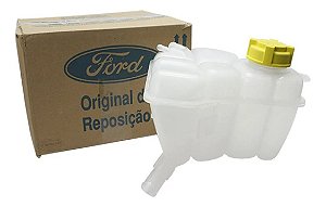 Reservatório de Expansão de Água do Radiador Ford Fiesta Rocam Ecosport 2004 a 2012 Original com Tampa