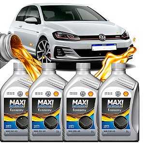 4 Lit Óleo 5w40 Maxi Performance Shell Original VW 100% Sintético