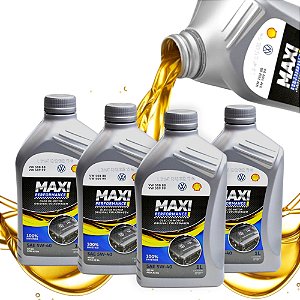 4 Lit Óleo 5w40 Maxi Performance Shell Original VW 100% Sintético