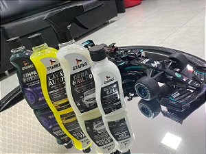 Kit Lavagem De Carro - Shampoo Cera Pneu Pretinho Silicone