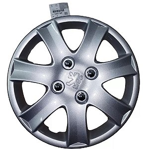 Calota aro 14 prata original Peugeot 206 207 5416Q4