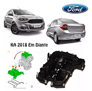 Tampa do cabeçote com junta do Ford Ka 1.0 De 2019 em Diante J3BZ6582A