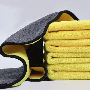 Toalha microfiber car cleaning toalha kit com 2 60x30