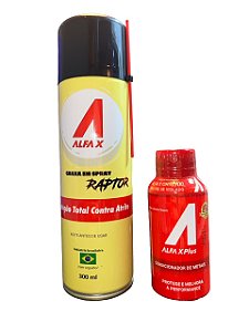 Kit Graxa Spray 300g Alfa X Raptor + Alfa X Plus