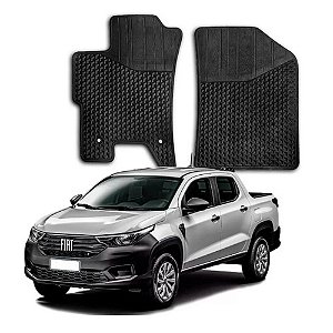 Jogo Tapetes Borracha Fiat Strada Freedom 2022 Par Original