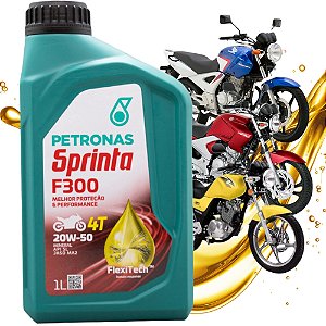 Óleo 20w50 Para Moto Mineral Petronas Sprinta F300 4t + Brinde