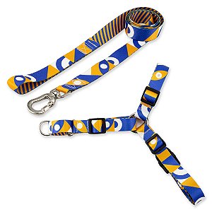 Kit para Cachorros Guia Basic + Peitoral Antipuxão Moss