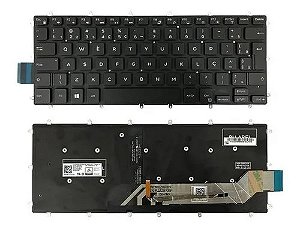 Teclado Dell Inspiron 14' 7460 7466 7472 0x02kx Iluminação
