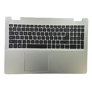 PALMREST DELL INSPIRON 3501 3502 USB-C C/TOUCH S/FINGER PRATA DP/N 06NKT0 DETALHE