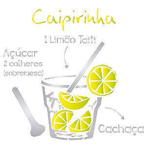 Stencil OPA 30,5x30,5 2195 Drink Caipirinha