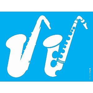 Stencil OPA 15x20 2572 Saxofone