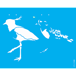 Stencil Opa 20x25 3165 Animal Pássaro Quero-Quero
