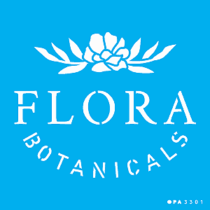 Stencil OPA 14x14 3301 Palavras Flora Botanicals