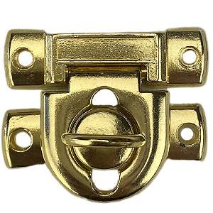 Fecho Cadeado P em Metal Dourado 2,7x2,4cm