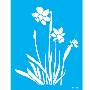 Stencil OPA 20x25 3321 Flor de Narciso