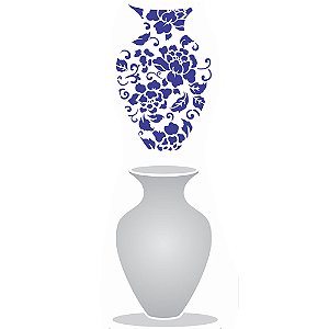 Wall Stencil OPA 17x42 2892 Vaso Estamparia I