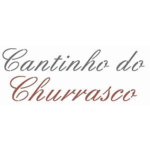 Stencil OPA 2670 Frase Cantinho do Churrasco 10x30cm