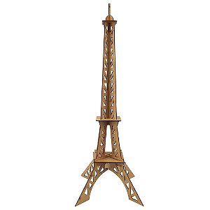 Enfeite de Mesa Torre Eiffel Modernista 22x10,7x10,7cm em MDF